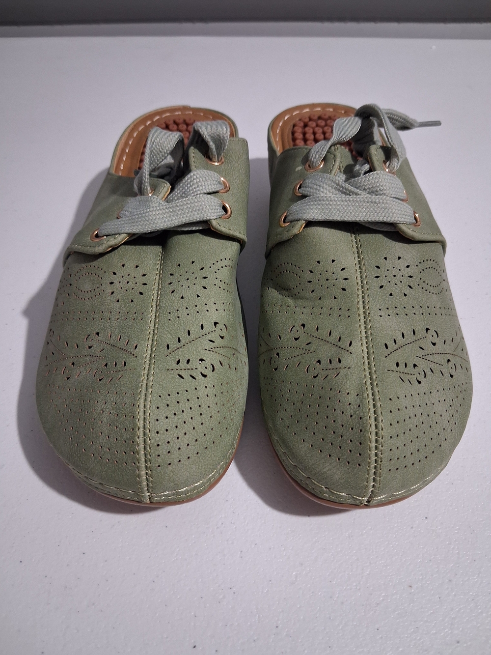 Women's Boho Casual Slip-On Clog in Olive Green